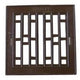 Griglia in plastica con struttura in metallo 14*14 cm Marrone