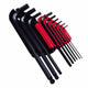 Inbussleutel met kogel, set van 9 (1,5-10 mm), plastic behuizing [e]