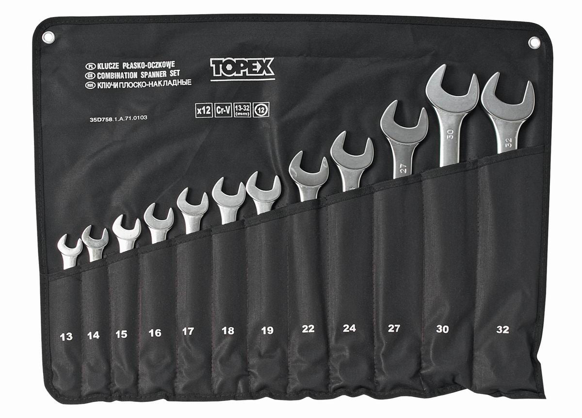 Conjunto de chaves de abertura de 12 peças 13-32mm Premium