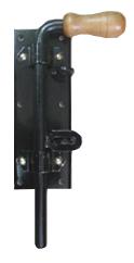 Black Latch Wooden Handle + Sheet Metal