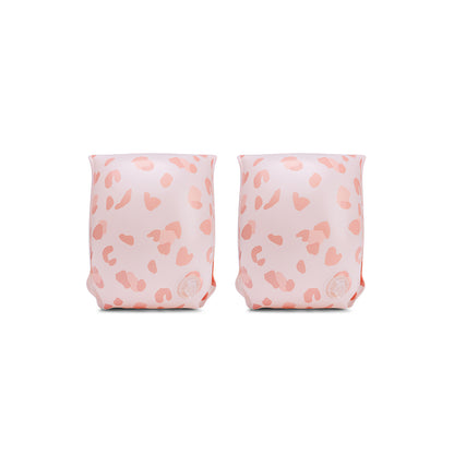 Swim Essentials Arm Bands - Old Pink - Leopard