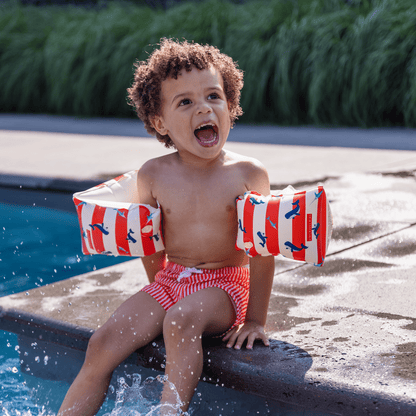 Brassards Swim Essentials - Rouge/blanc - Ocean Stripes