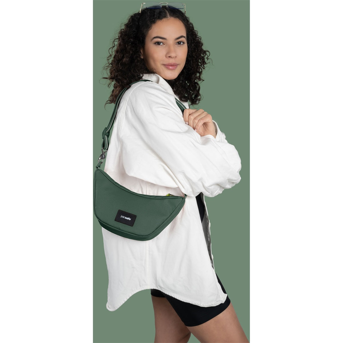 Pacsafe Go Lunar Crossbody Spruce Green