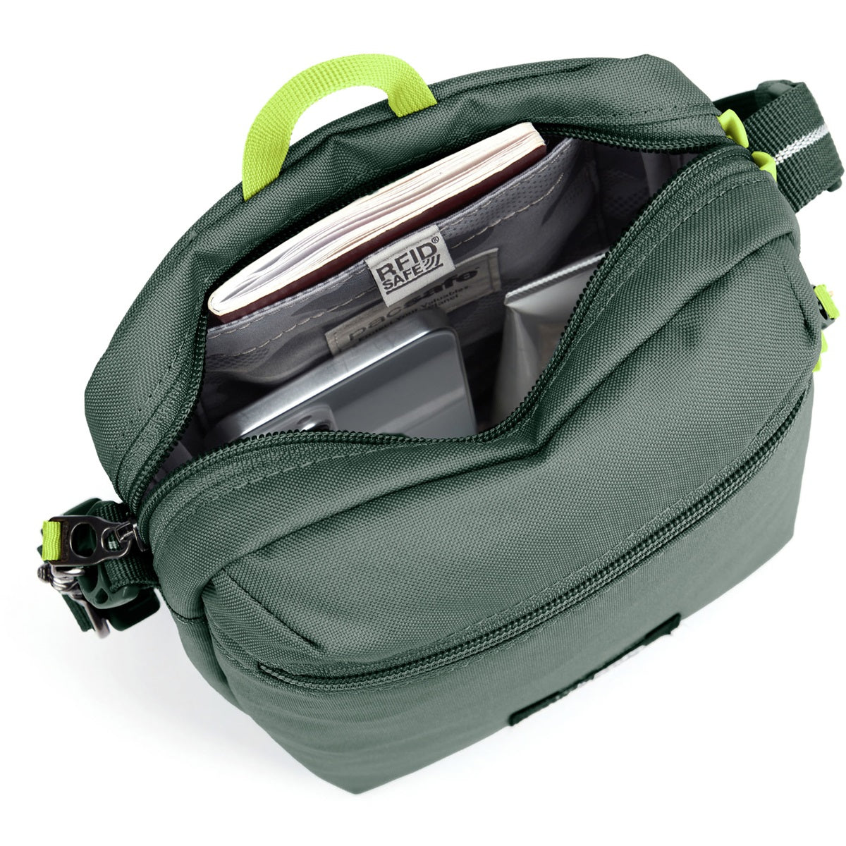 Pacsafe Go Festival Crossbody Spruce Green