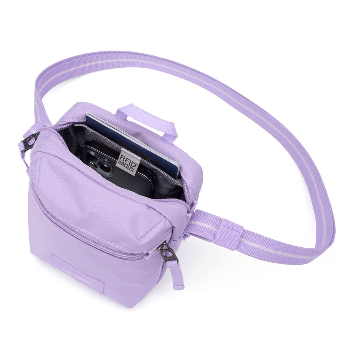 Pacsafe Go Micro Crossbody Lavender