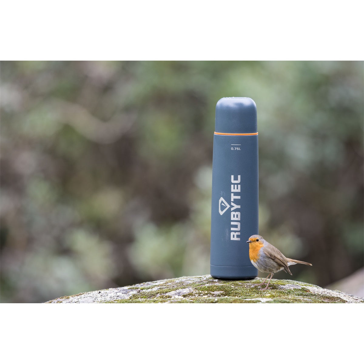 Rubytec Shira Vacuum Bottle 1l Gray Orange