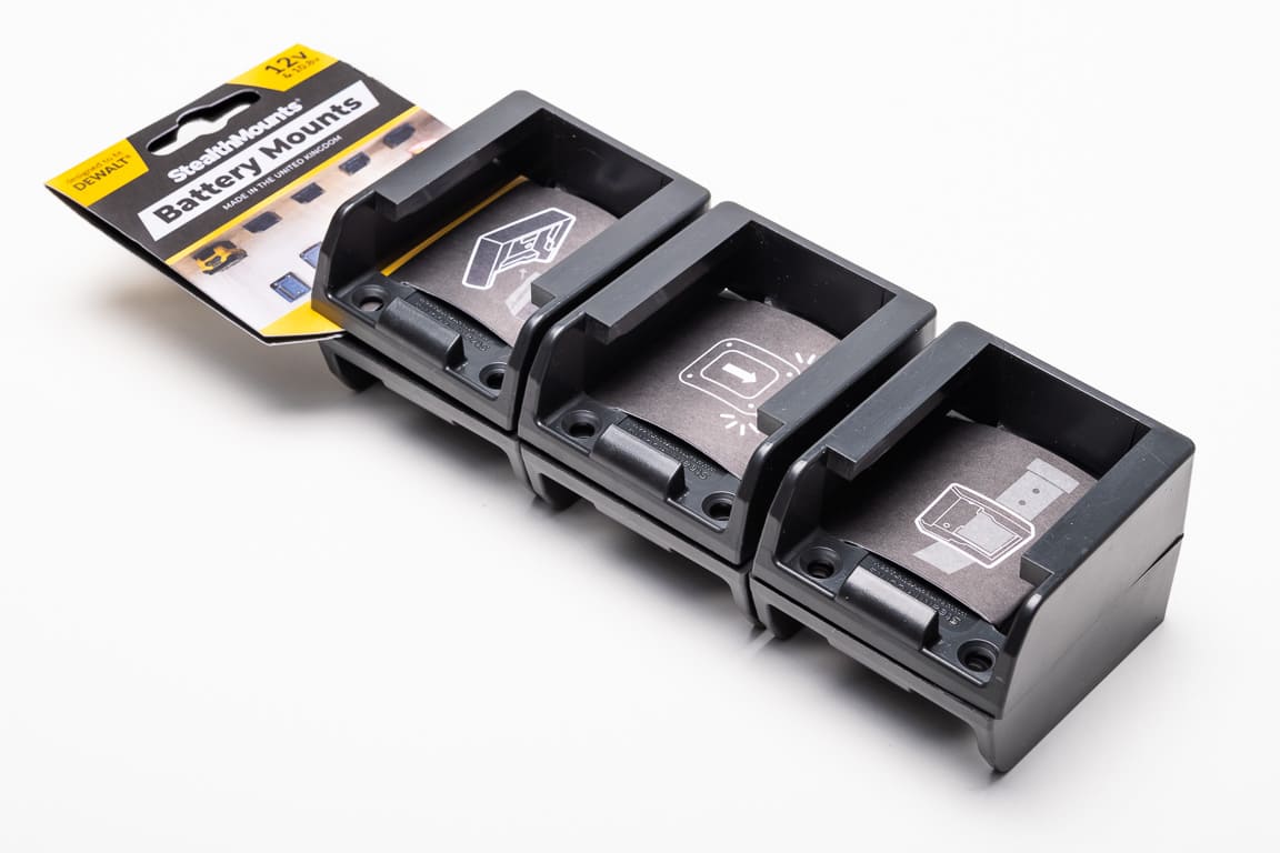 Držáky baterie pro Dewalt 12V a 10,8V 6-balení Stealthmounts