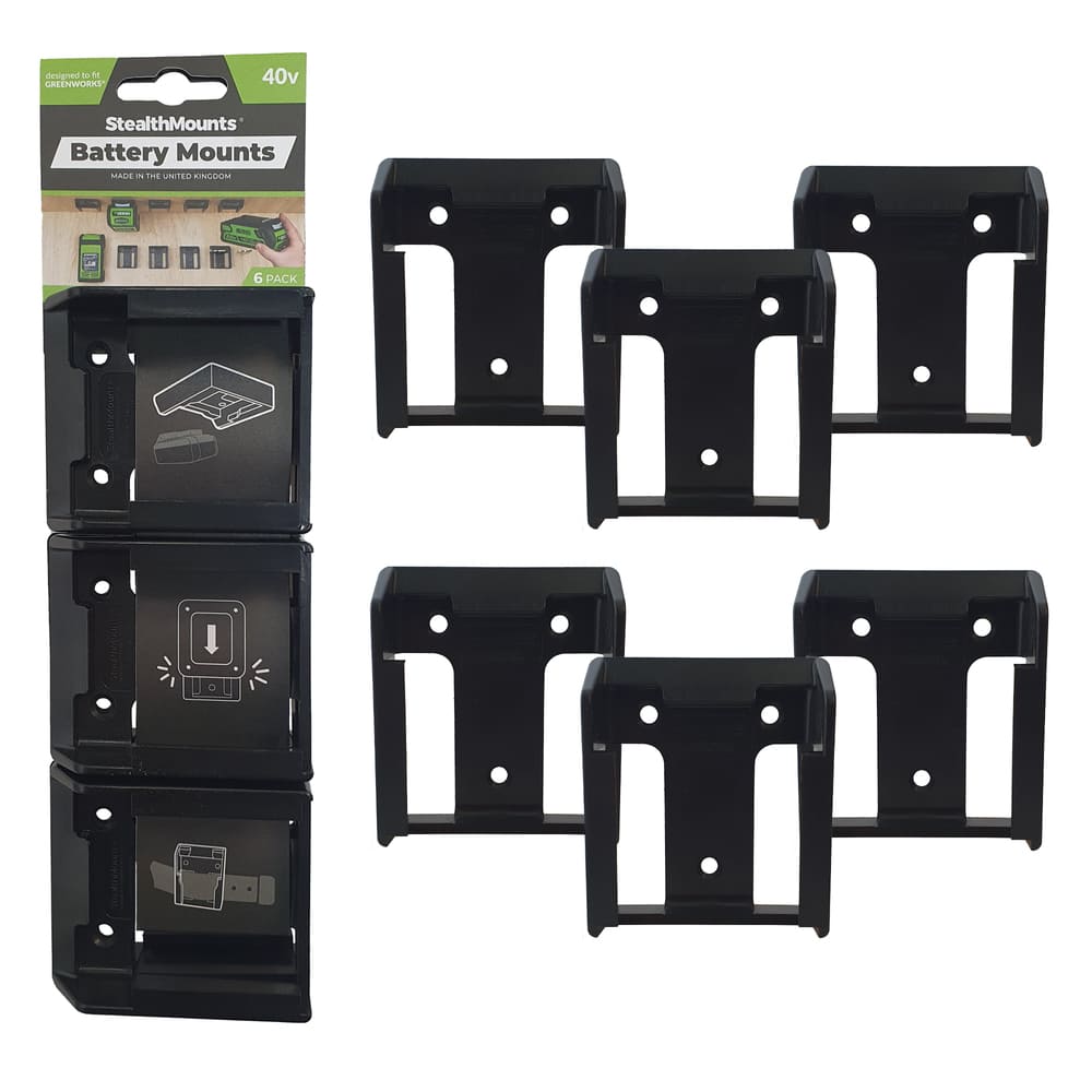 Battery Mounts For Greenworks 40v 6 Pack Stealthmounts