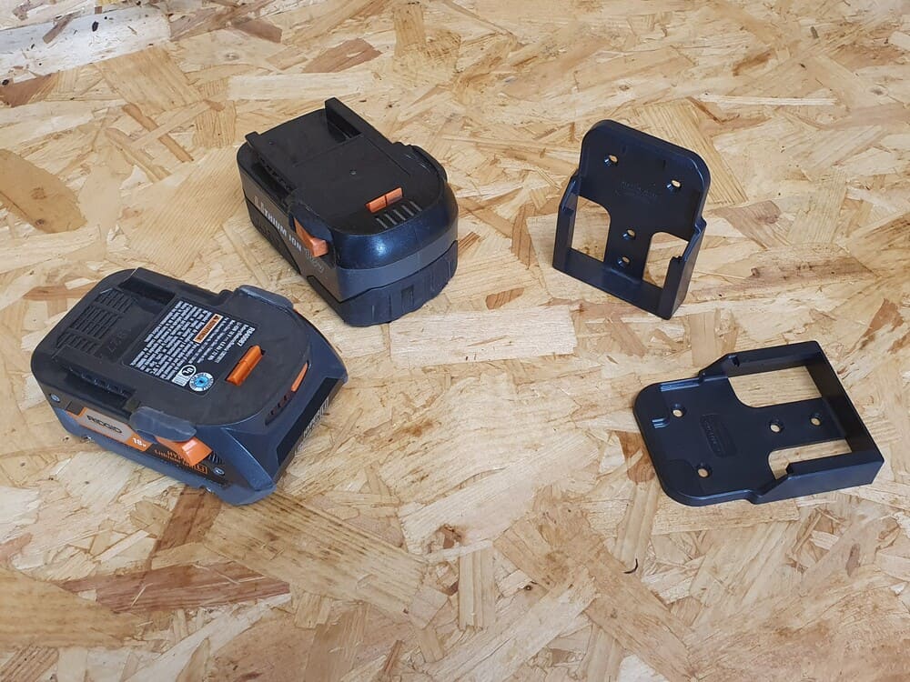 Стойки за батерии за Aeg & Ridgid 18v 6 пакета Stealthmounts
