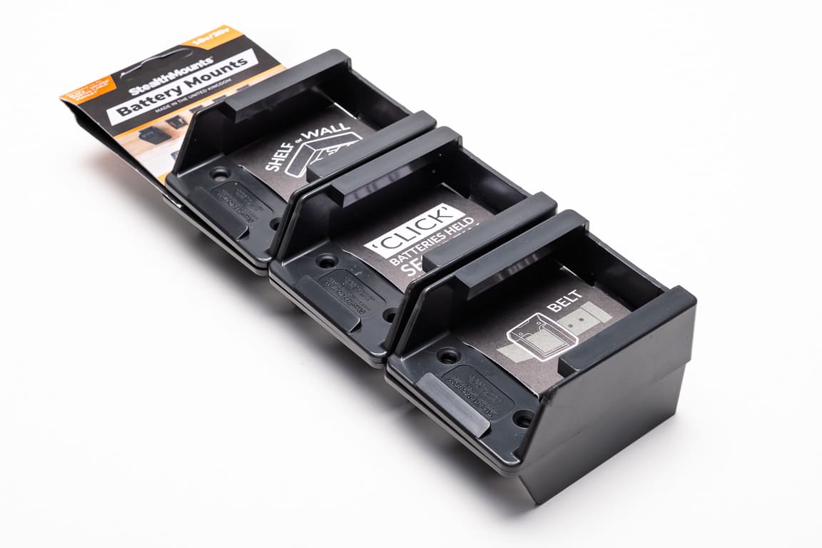 Batteriholdere til 18v / 20v Stanely Black+decker Porter-kabel 6-pack Stealthmounts