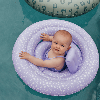 Galleggiante per bebè Swim Essentials - Lila - Leopardo - 0/1 anno