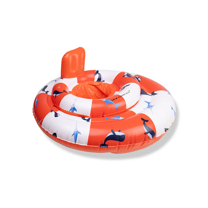 Swim Essentials Baby Float - White/red - Ocean Stripes - 0/1 Years
