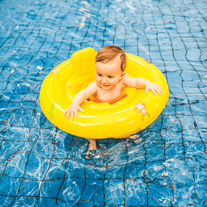 Swim Essentials Baby Float - Yellow - Golden Safari - 0/1 Years