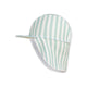 Swim Essentials Sun Cap - Green/white - Crosslines - 0/2 Years