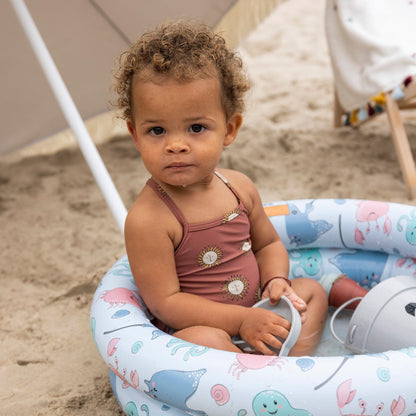 Swim Essentials Baby Pool - Blue - Marine Magic - Ø 60 Cm