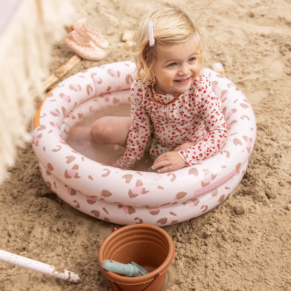 Swim Essentials Babybecken - Altrosa - Leopard - Ø 60 cm
