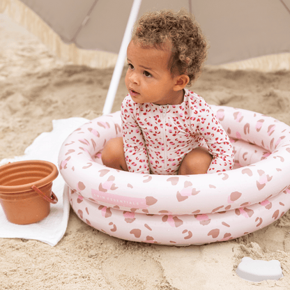 Swim Essentials Babybecken - Altrosa - Leopard - Ø 60 cm