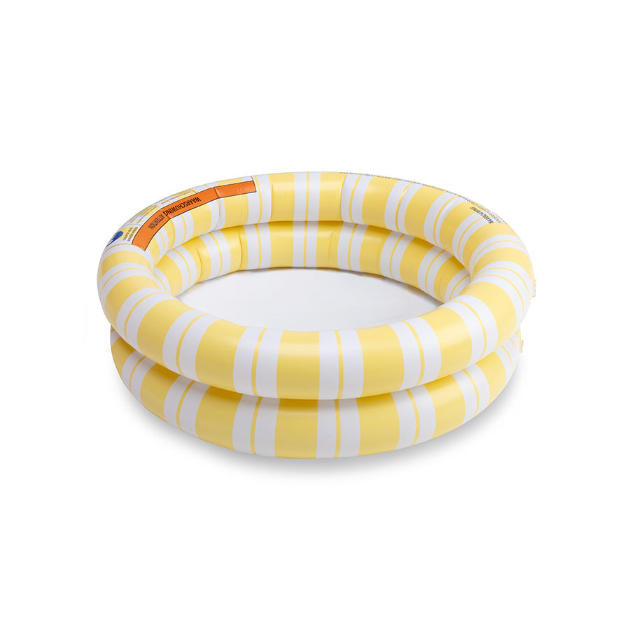 Swim Essentials Baby Pool - Yellow/white - Striped Bliss - Ø 60 Cm
