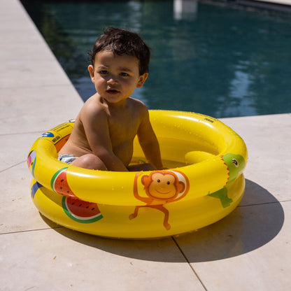 Swim Essentials baba medence - sárga - Golden Safari - Ø 60 cm