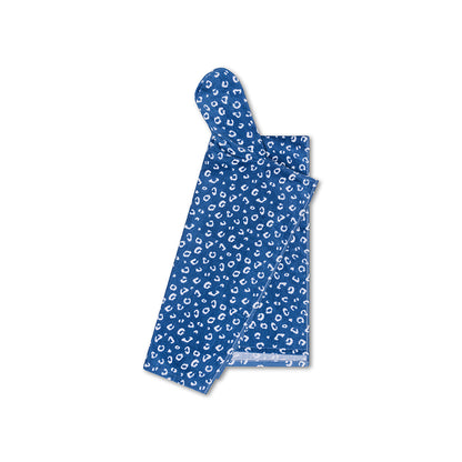 Swim Essentials Beach Poncho - kék - Leopárd - 65 X 65 cm