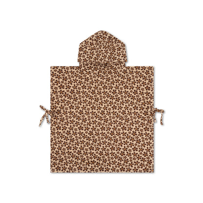 Swim Essentials Beach Poncho - Brown - Wild Flower - 50 X 50 Cm