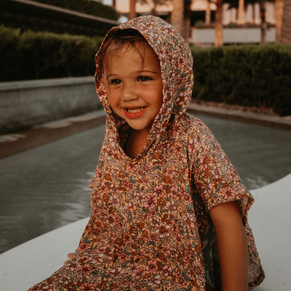 Swim Essentials Beach Poncho - Multicolor - Flor - 50 X 50 Cm