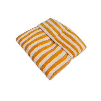 Swim Essentials Strandponcho - Geel/wit - Flow - 65 X 65 Cm