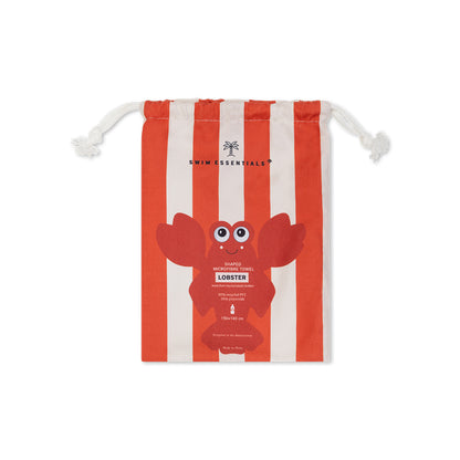 Telo mare Swim Essentials in microfibra - Rosso - Lobster Bay - 180 X 90 cm