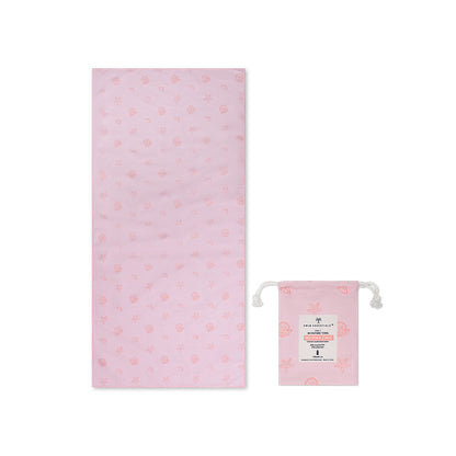 Telo mare Swim Essentials in microfibra - Rosa - Shell Tastic - 135 X 65 cm