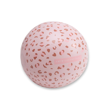 Swim Essentials Beachball - Old Pink - Leopard