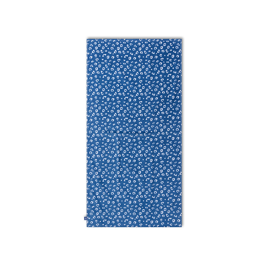 Swim Essentials Strandtuch Baumwolle – Blau – Leopard – 135 x 65 cm