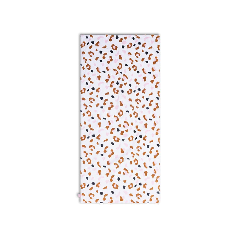 Swim Essentials Strandtuch Baumwolle – Khaki – Leopard – 135 x 65 cm