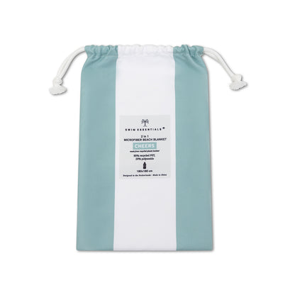 Telo mare Swim Essentials in microfibra - Verde - Cheers - 180 X 180 cm