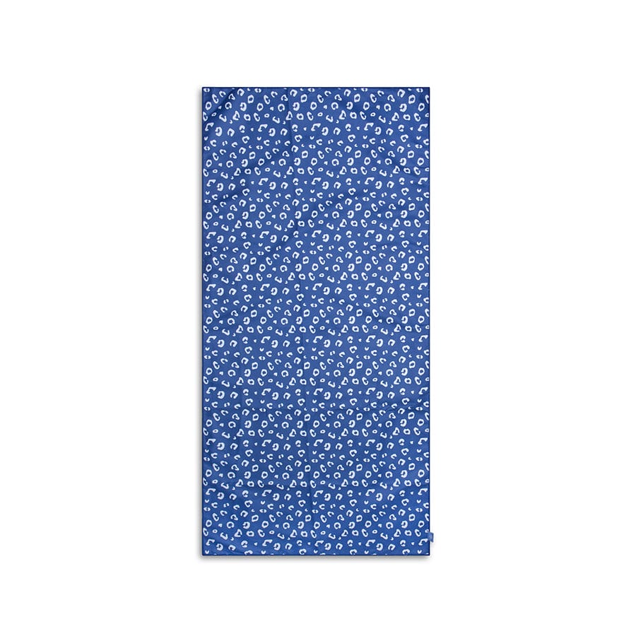 Swim Essentials Strandtuch Mikrofaser – Blau – Leopard – 135 x 65 cm