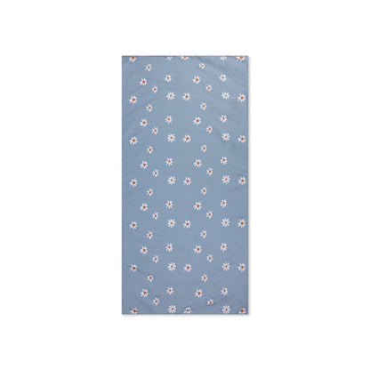 Swim Essentials Strandtuch Mikrofaser – Blau – Gänseblümchenblume 135 x 65 cm
