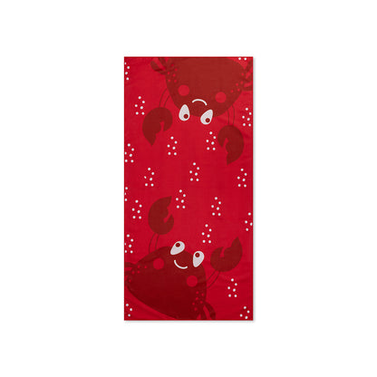 Plážová osuška Swim Essentials z mikrovlákna - červená - chrapľavá - 135 x 65 cm