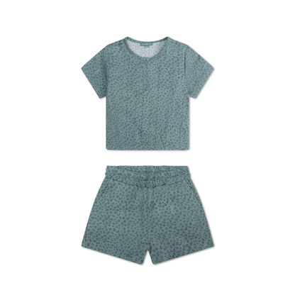 Swim Essentials Beachwear Boys – mušelín – zelená – leopardí