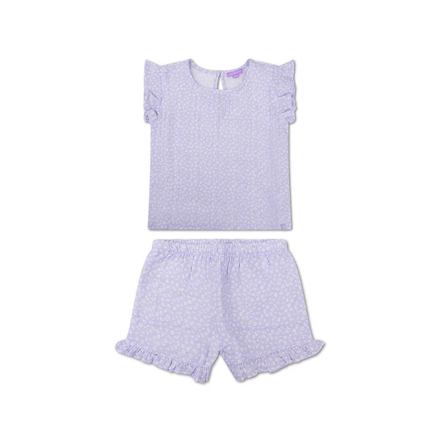 Swim Essentials Beachwear Girls - Muslin - Lila - Leopard