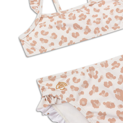 Swim Essentials Bikini - Béžová - Leopard