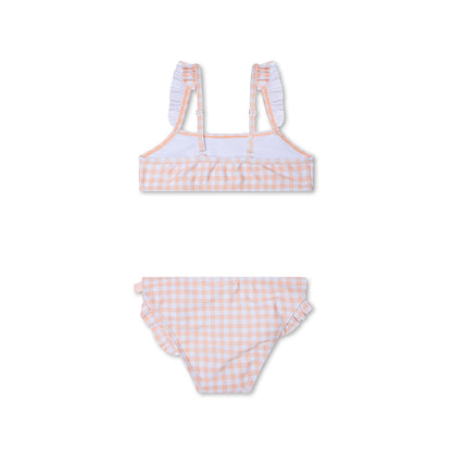 Swim Essentials Bikini - Oranje - Sunset Grid