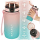 Vizes palack Bidon Szalmanyéllel Sport 600ml Pink-kék