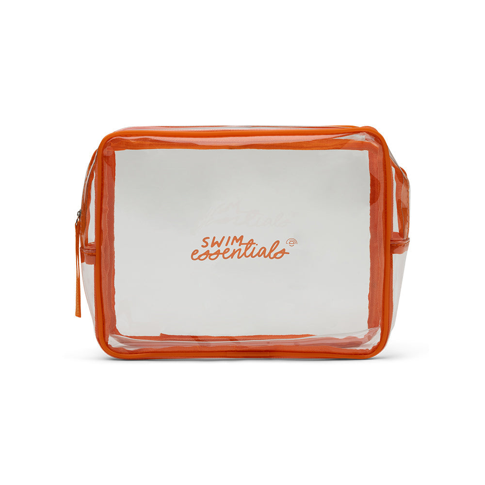 Swim Essentials Cosmetic Bag - Transparent Orange - Large