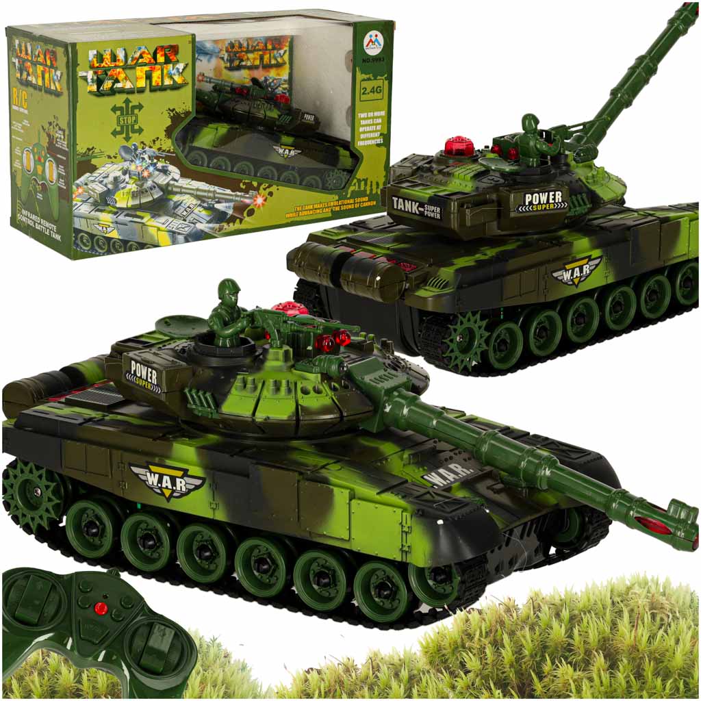 Rc War Tank 9993 2.4 Ghz Forest Camouflage Tank