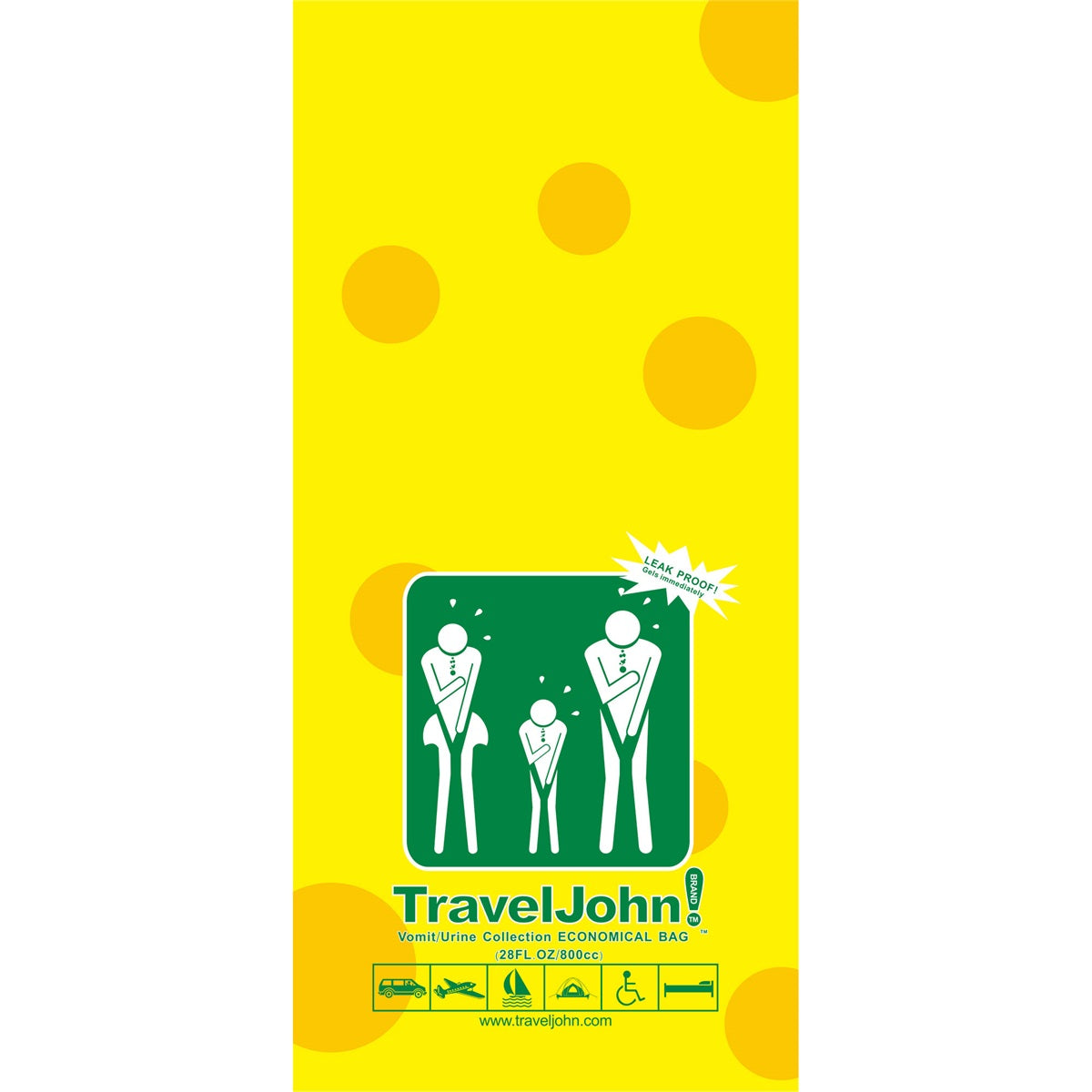 Traveljohn Paper Vomit Bags 5 Pieces