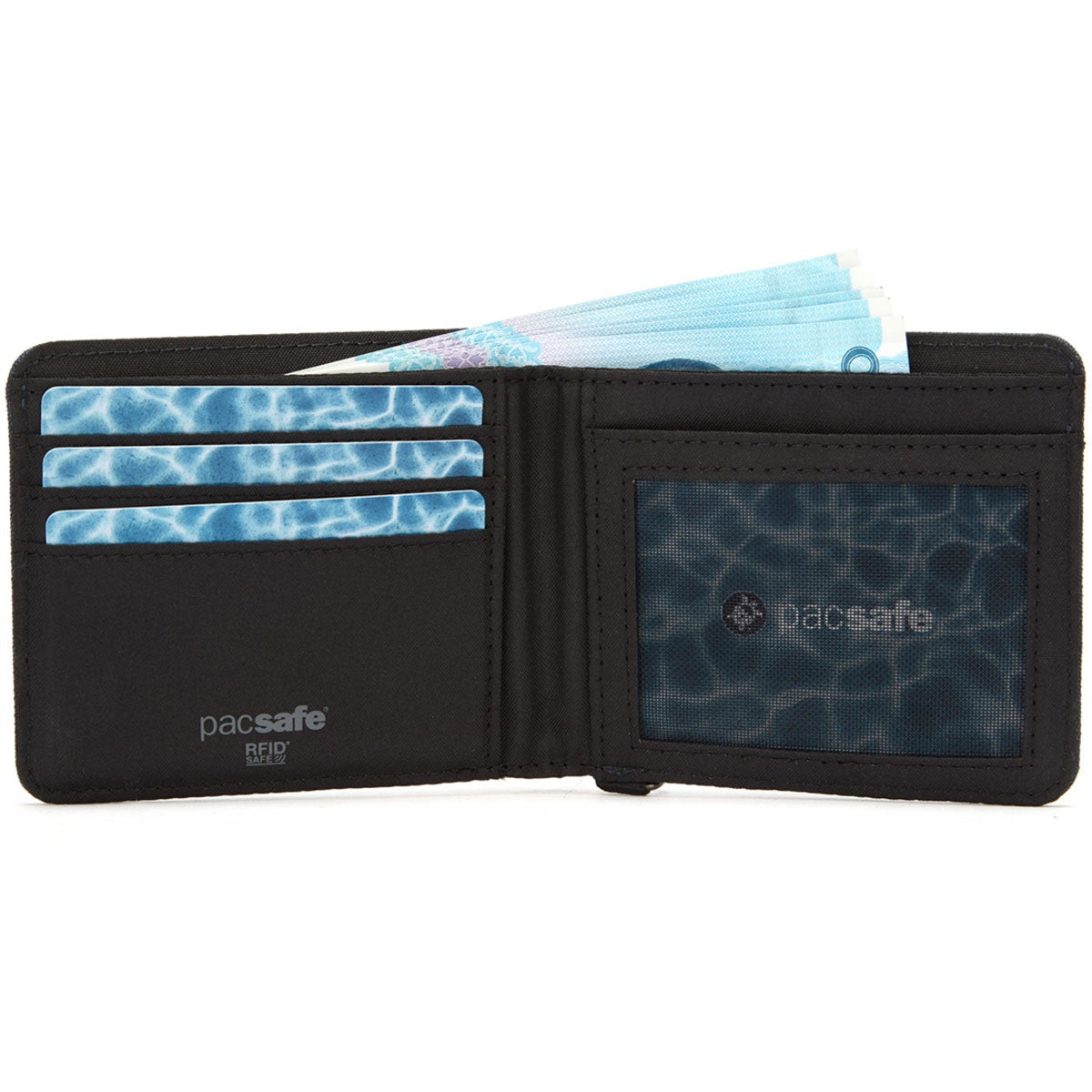 Pacsafe Rfidsafe Bifold Wallet Dark Denim