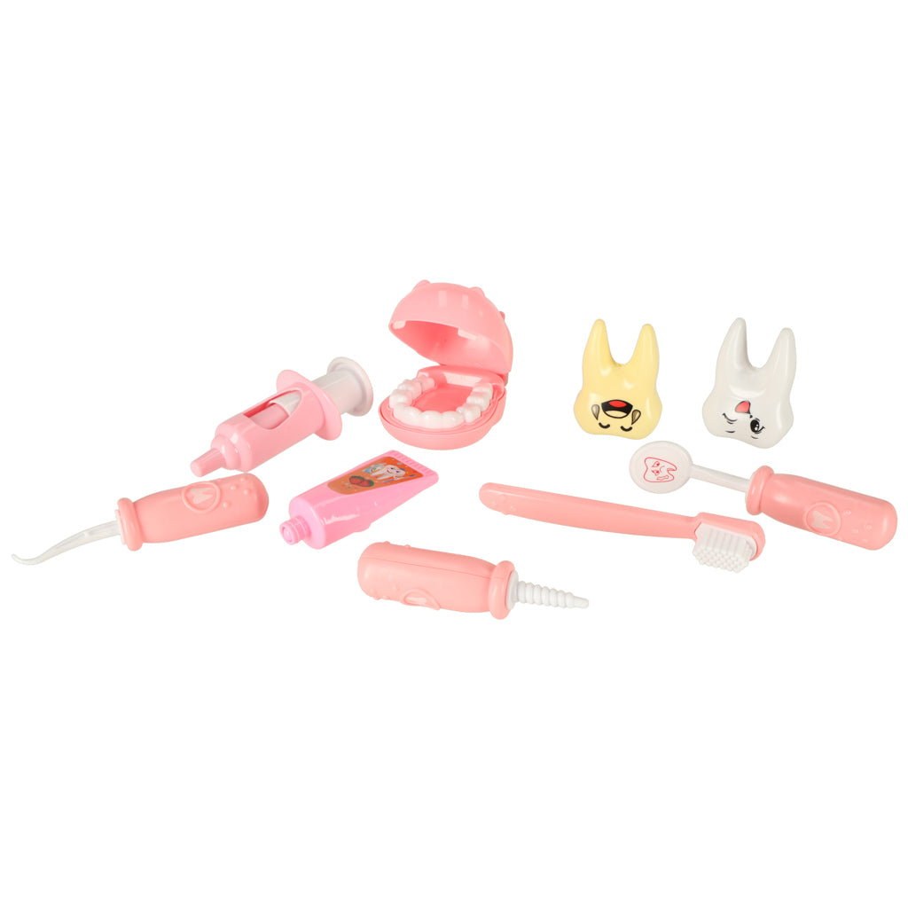 Dentist Medical Kit Hippo Pink