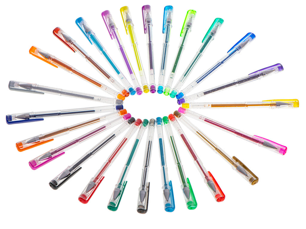 Color Glitter Gel Pens Set Of 25pcs.
