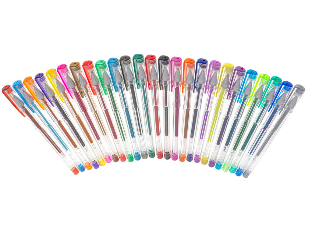 Color Glitter Gel Pens Set Of 25pcs.
