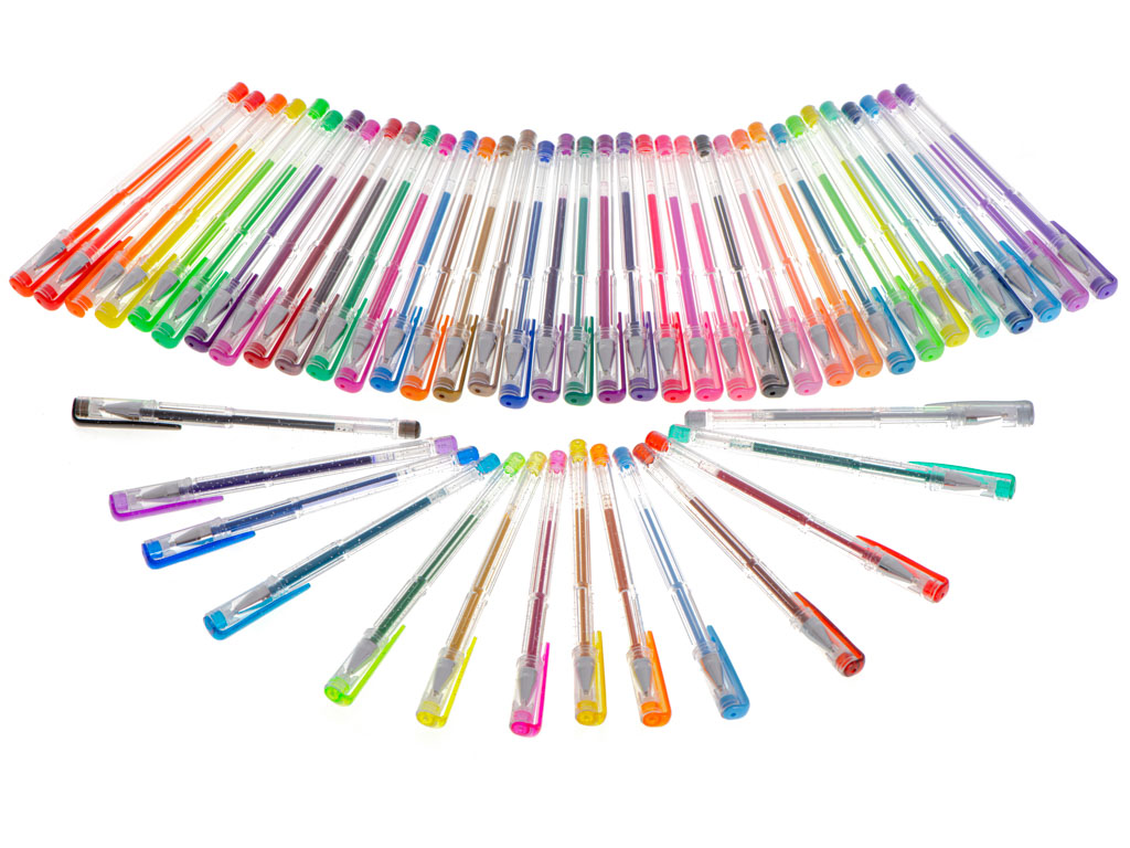 Color Glitter Gel Pens Set Of 50pcs.