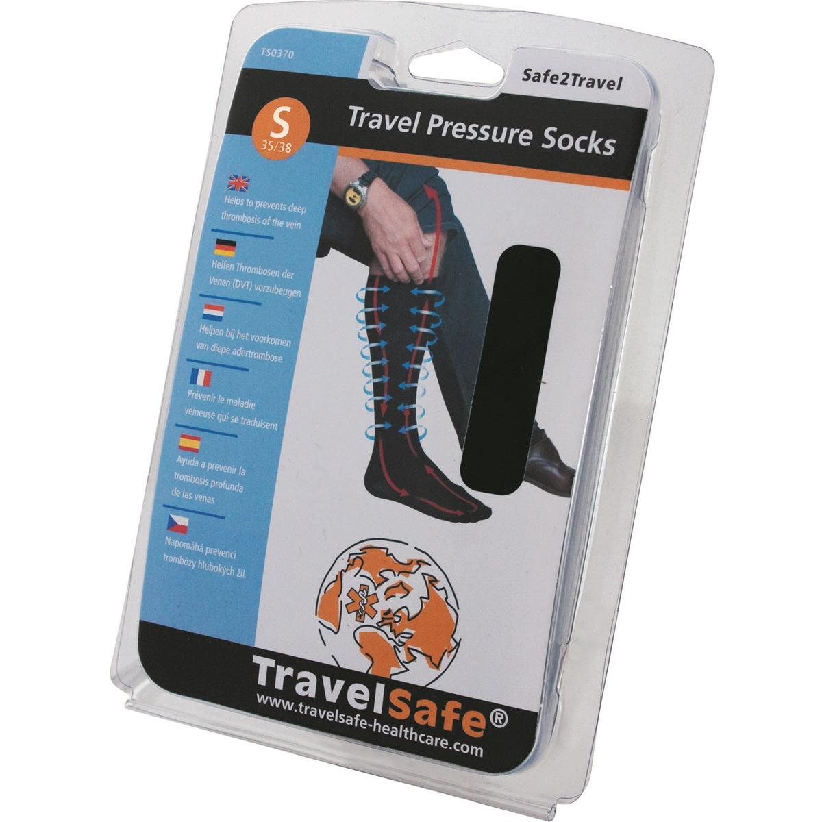 Travelsafe Compression Travel Socks S (size 35-38)